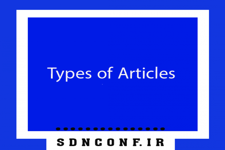 Types of Articles Accepted by the Conference